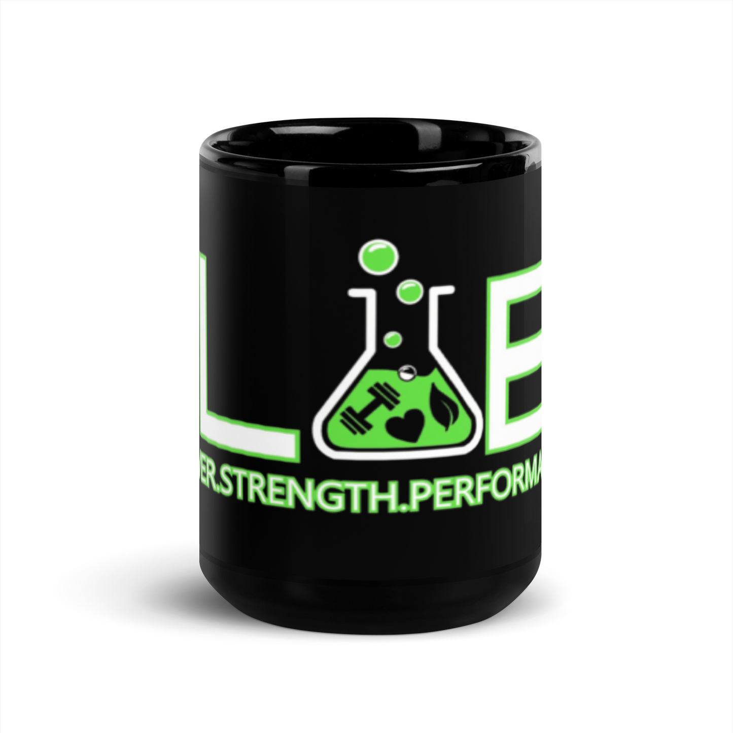 The Lab Black Glossy Mug